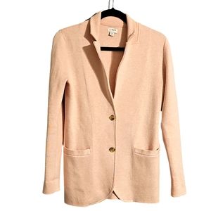 J.Crew Factory 100% Cotton Sweater Blazer Women's Size XS